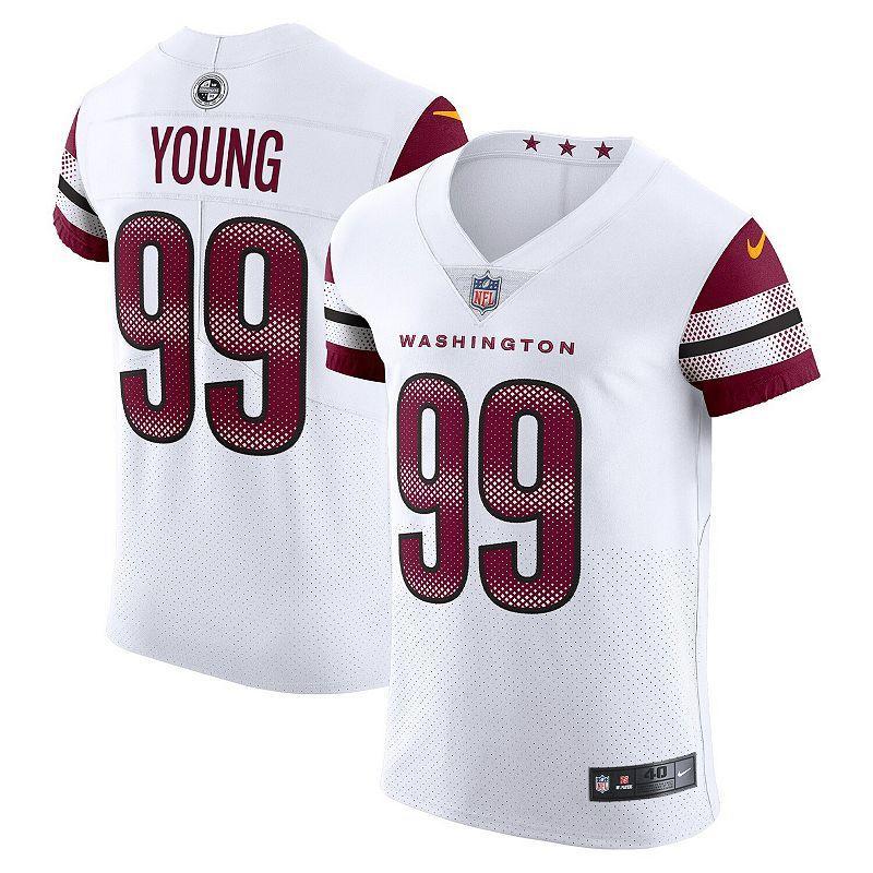 Mens Nike Chase Young White Washington Commanders Vapor Elite Jersey Product Image