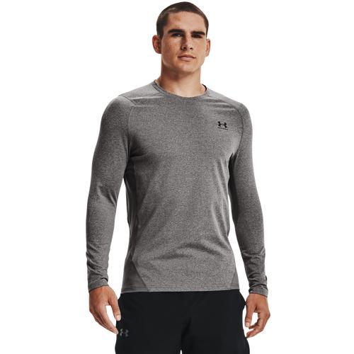 Under Armour Mens Under Armour CG Armour Fitted Crew - Mens Charcoal/Black Product Image