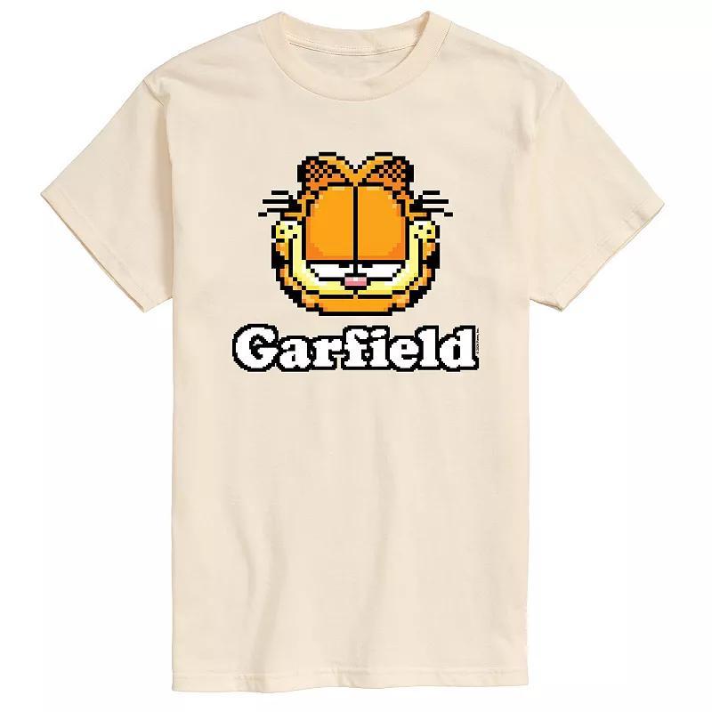 Mens Garfield Video Game Garfield Logo Graphic Tee Product Image