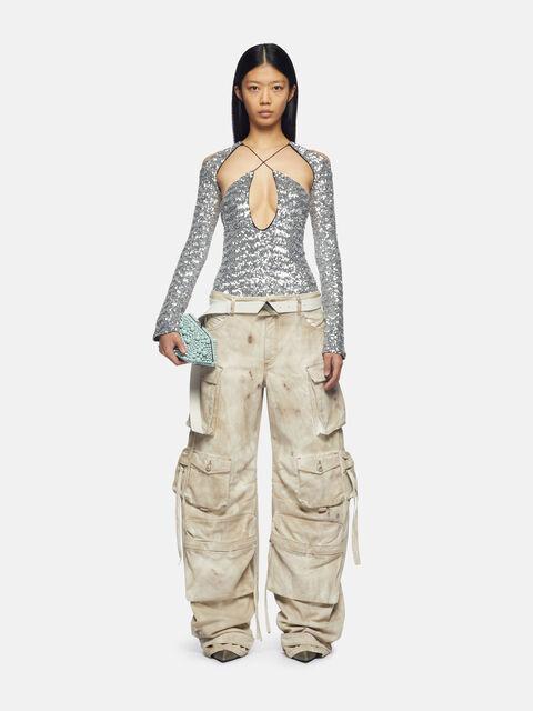 ''Fern'' natural marble long pants Product Image