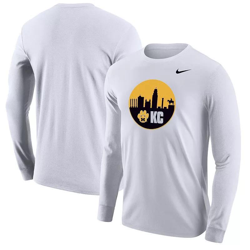 Mens Nike Missouri Tigers Mizzou Kansas City Long Sleeve Shooting T-Shirt Product Image