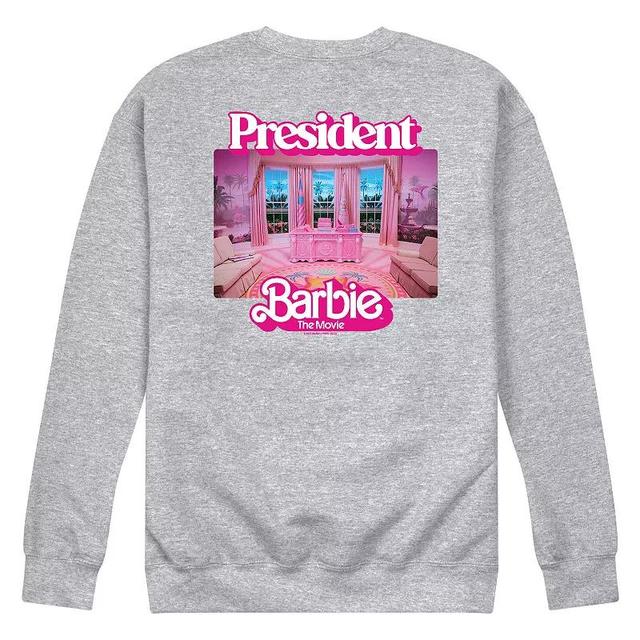 Mens Barbie The Movie President Barbie Fleece Sweatshirt Product Image