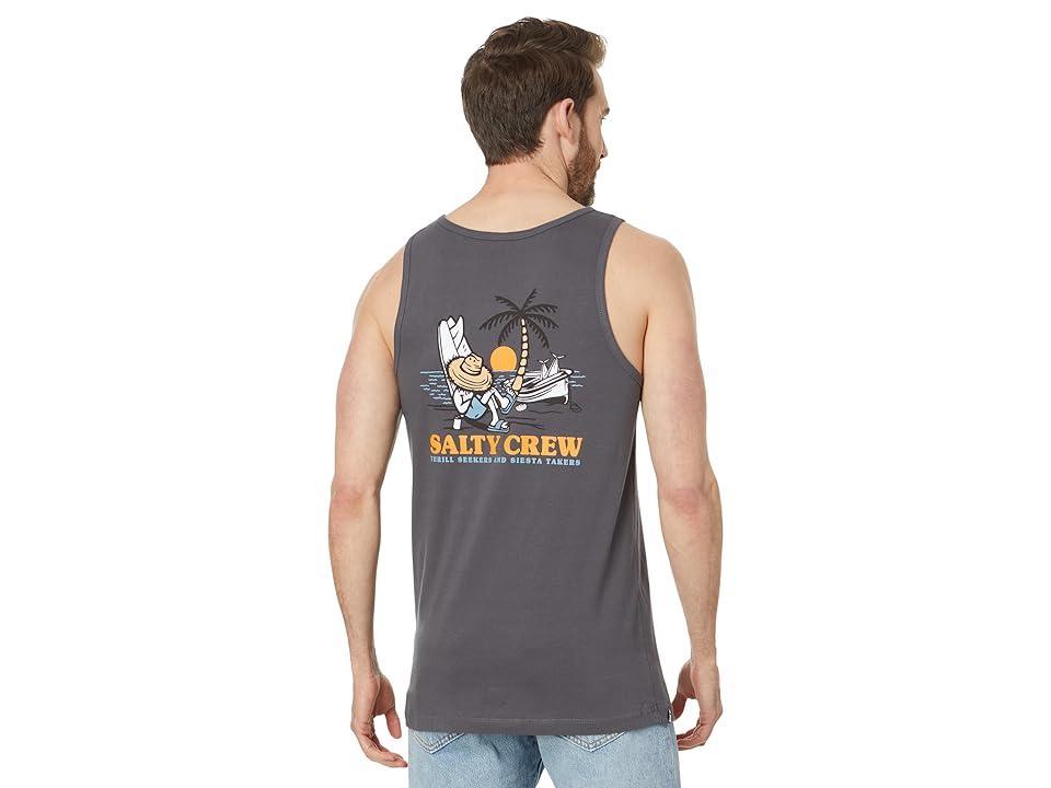 Salty Crew Siesta Tank (Charcoal) Men's Clothing Product Image