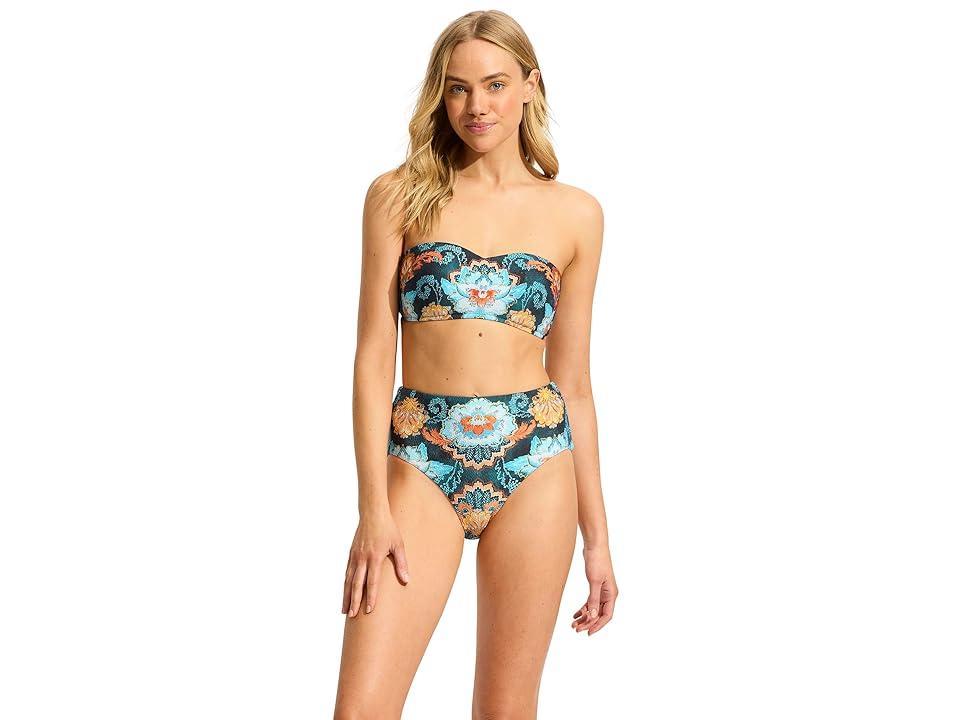 Seafolly Spring Festival Bustier Bandeau (True ) Women's Swimwear Product Image