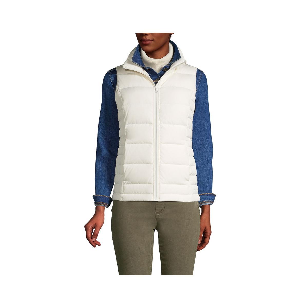 Womens Lands End Down Puffer Vest Product Image