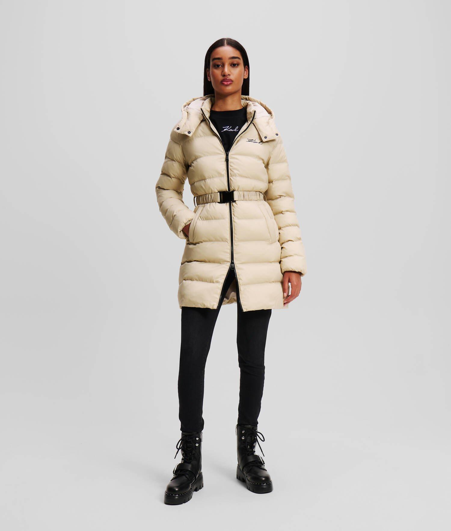 KARL SIGNATURE LONG PUFFER JACKET Product Image