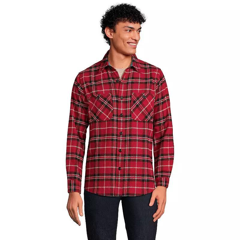 Mens Blake Shelton x Lands End Traditional Fit Rugged Button-Down Work Shirt Product Image