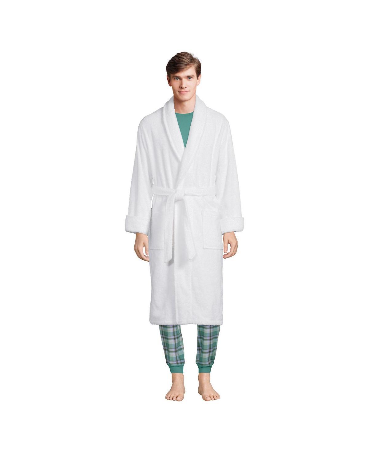 Lands End Mens Calf Length Turkish Terry Robe Product Image