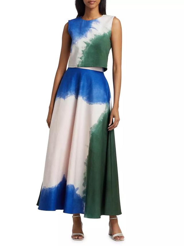 Labake Tie-Dye Maxi Skirt Product Image