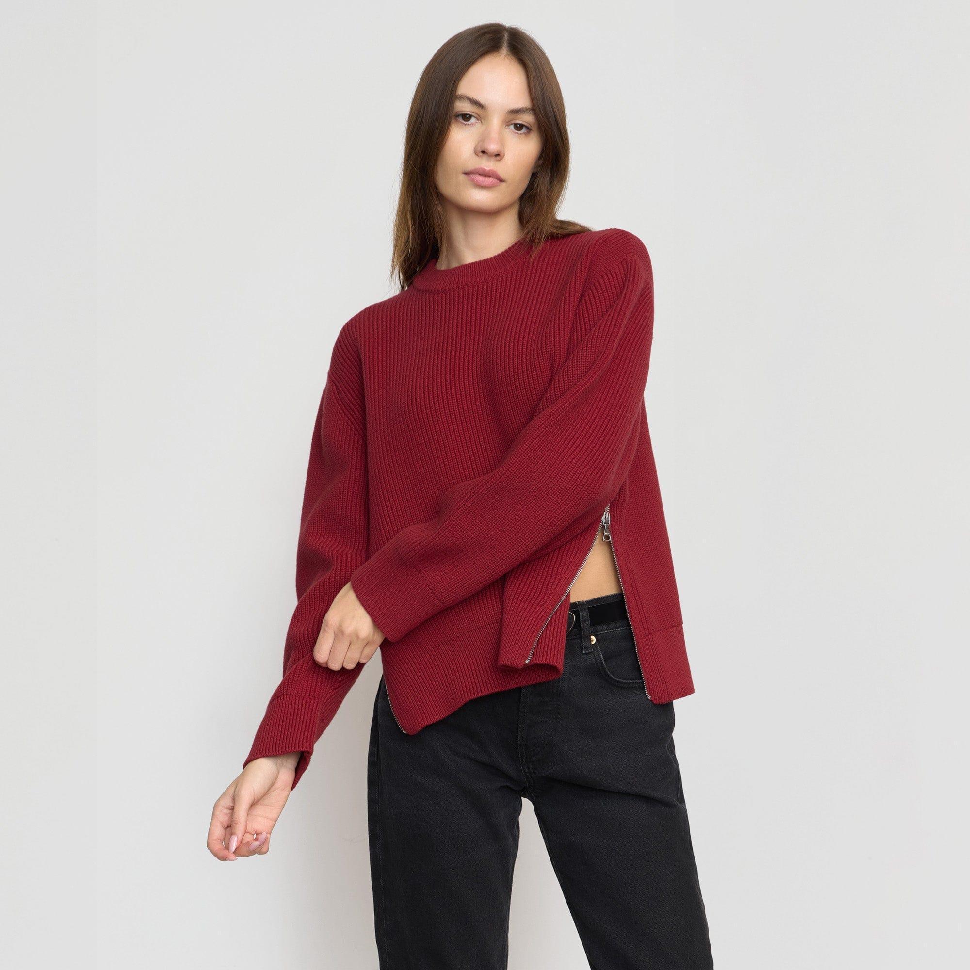 Tate Organic Cotton Side-Zip Sweater product image