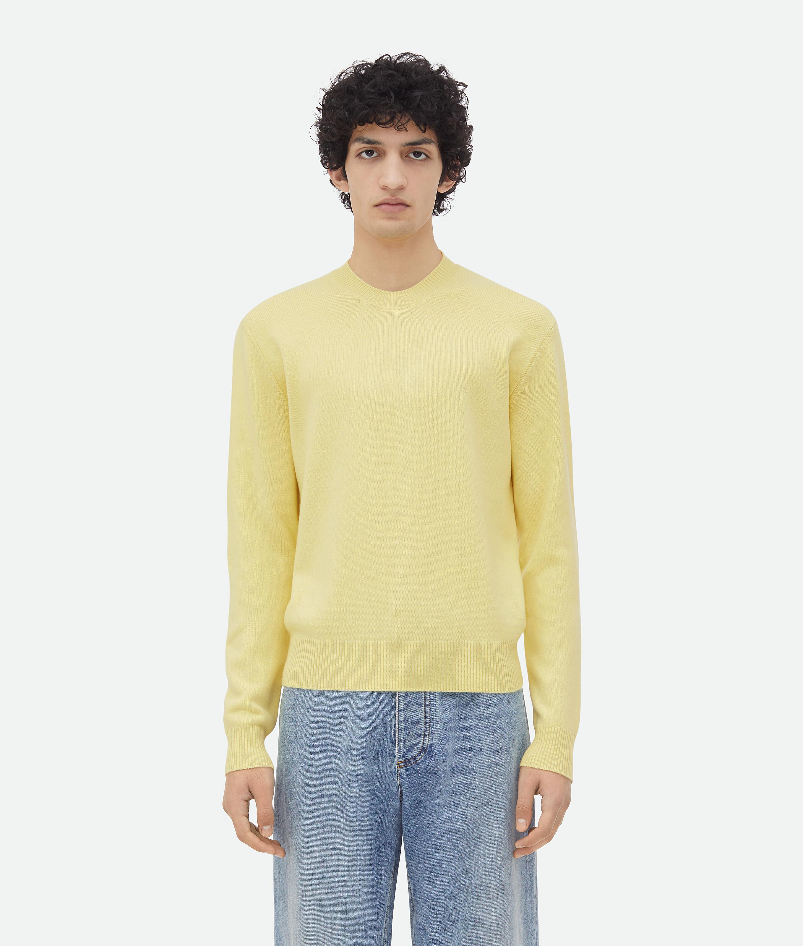 Men's Cashmere Jumper in Sherbert Product Image