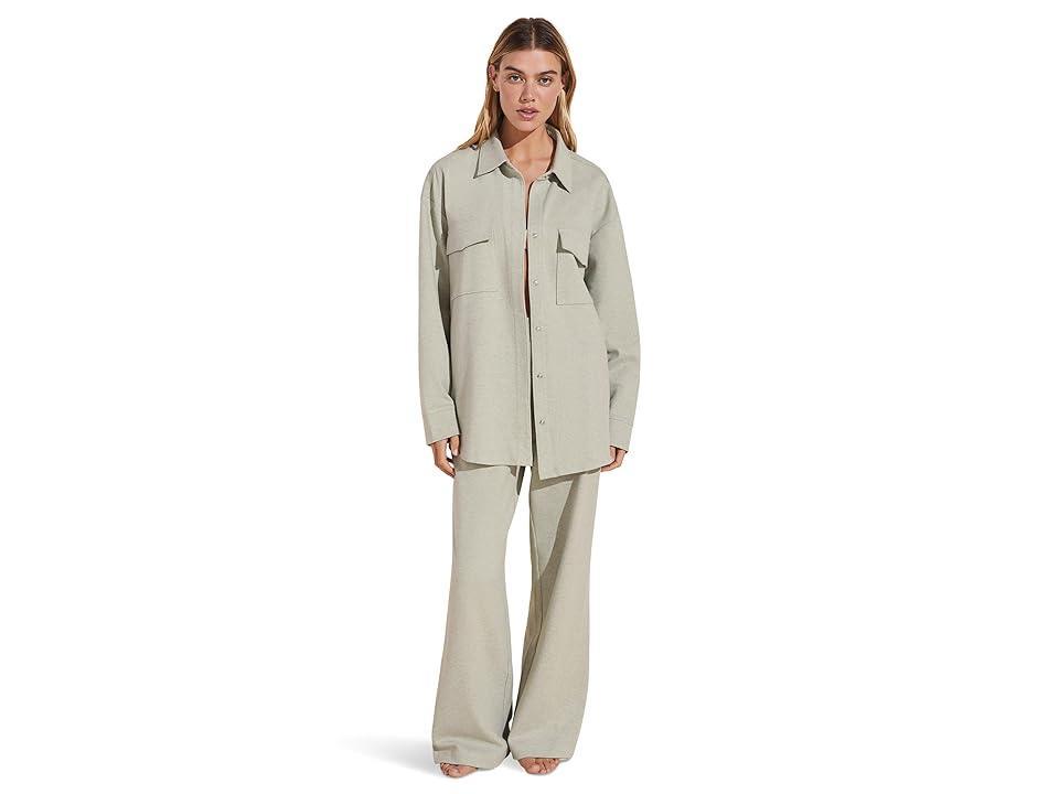 Eberjey Luxe Sweats - The Shacket (Botanical Zen ) Women's Clothing Product Image