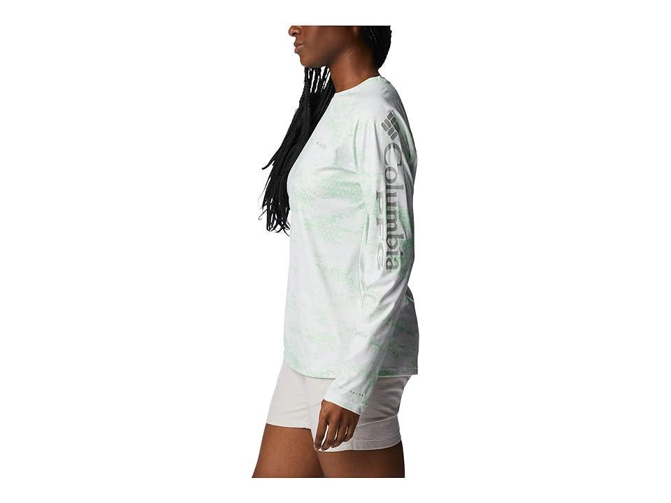 Columbia Printed Tidal Deflector Long Sleeve (Key West PFG Camo) Women's Clothing Product Image