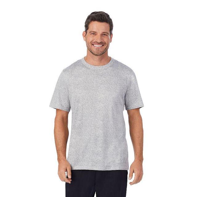 Mens Cuddl Duds Far-Infrared Enhance Pajama Crewneck Tee Grey Grey Product Image