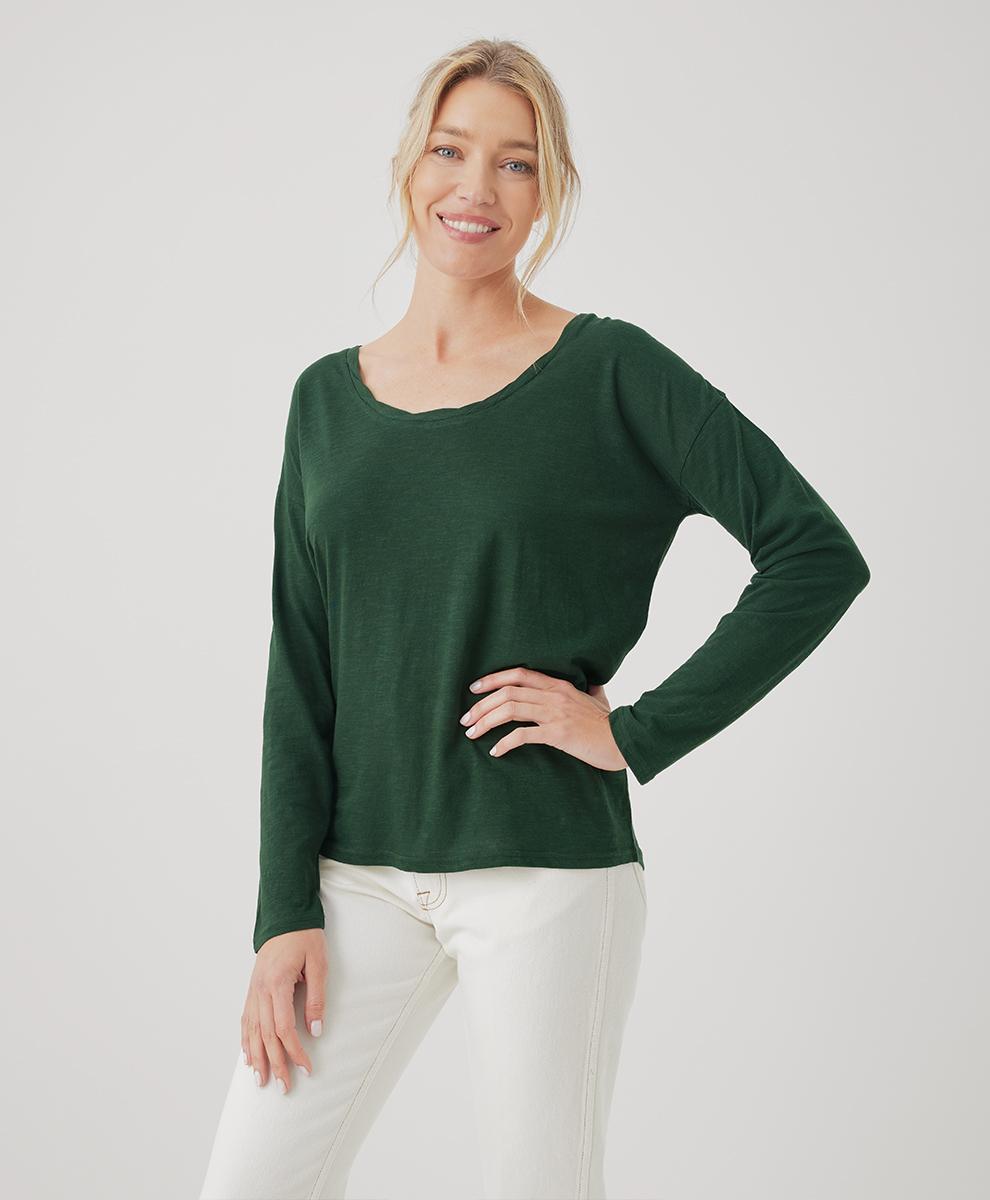 Womens Featherweight Slub Relaxed Top XS Product Image