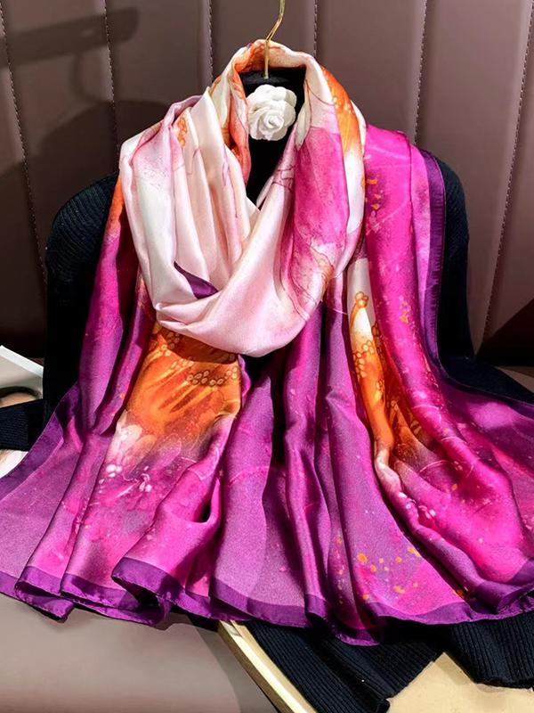 Flower Print Shawl&Scarf Product Image