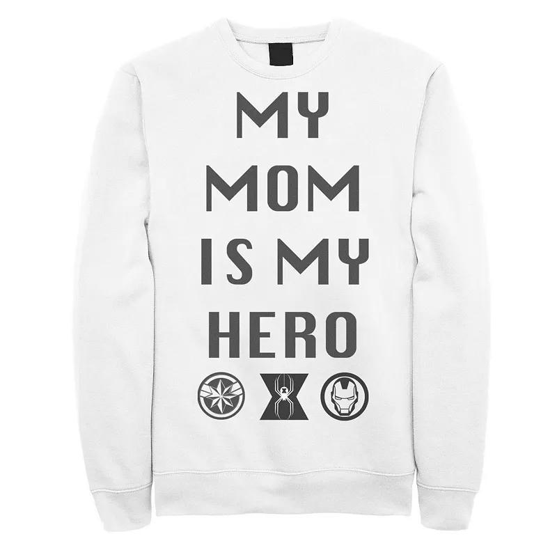 Mens Marvel Mom Is My Hero Logo Sweatshirt Product Image