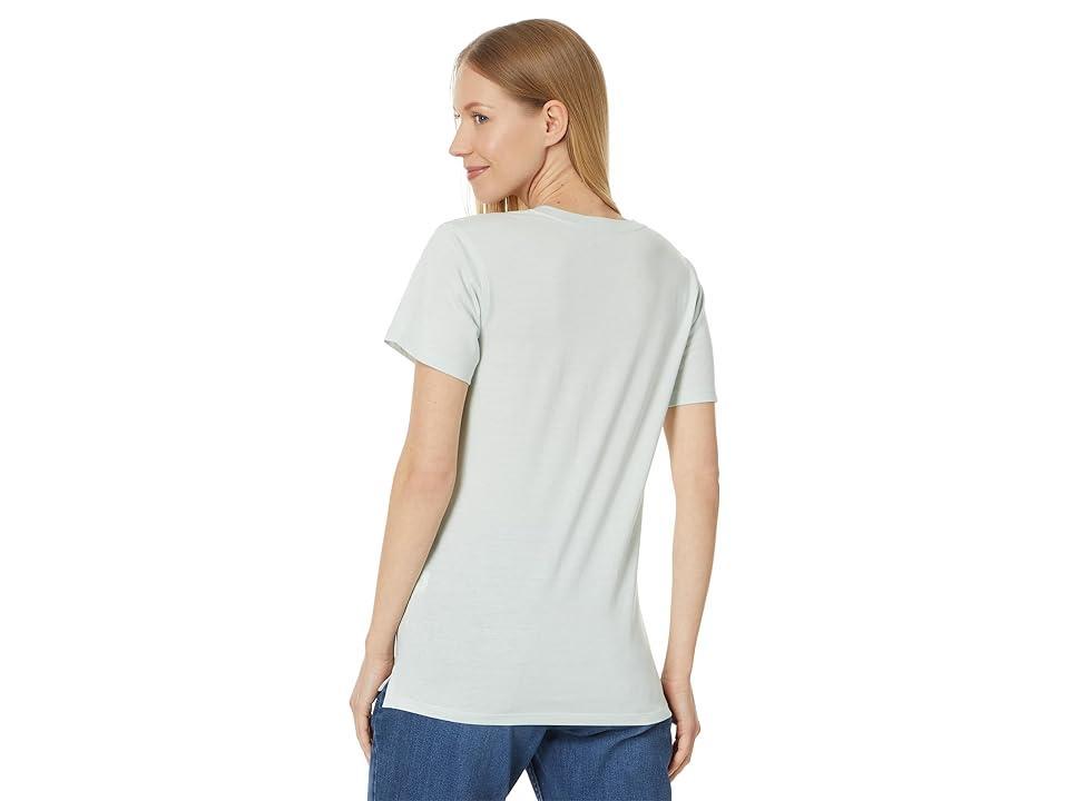 Carhartt Relaxed Fit Lightweight Short Sleeve Carhartt Graphic V-Neck T-Shirt (Dew Drop) Women's Clothing Product Image