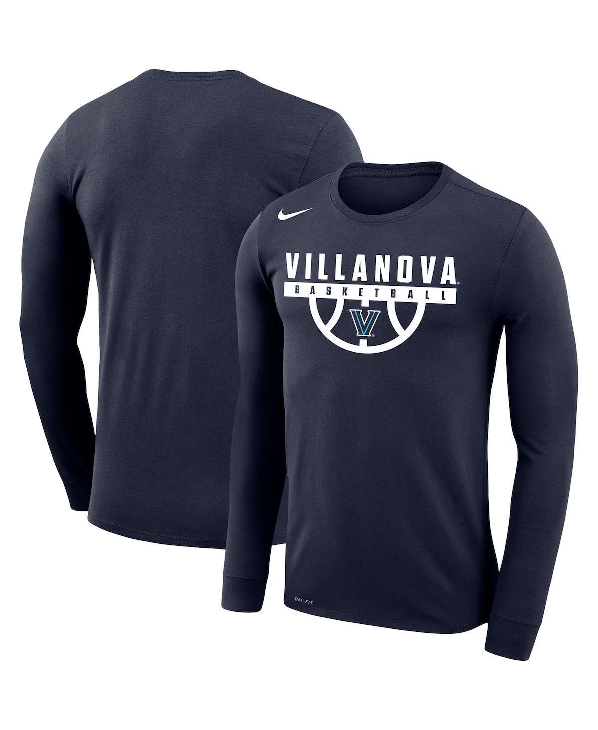 Mens Nike Navy Villanova Wildcats Basketball Drop Legend Long Sleeve Performance T-Shirt VIL Blue Product Image