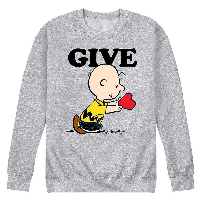 Mens Peanuts Give Sweatshirt Product Image