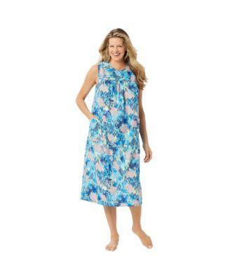 Plus Size Sleeveless Print Lounger Product Image