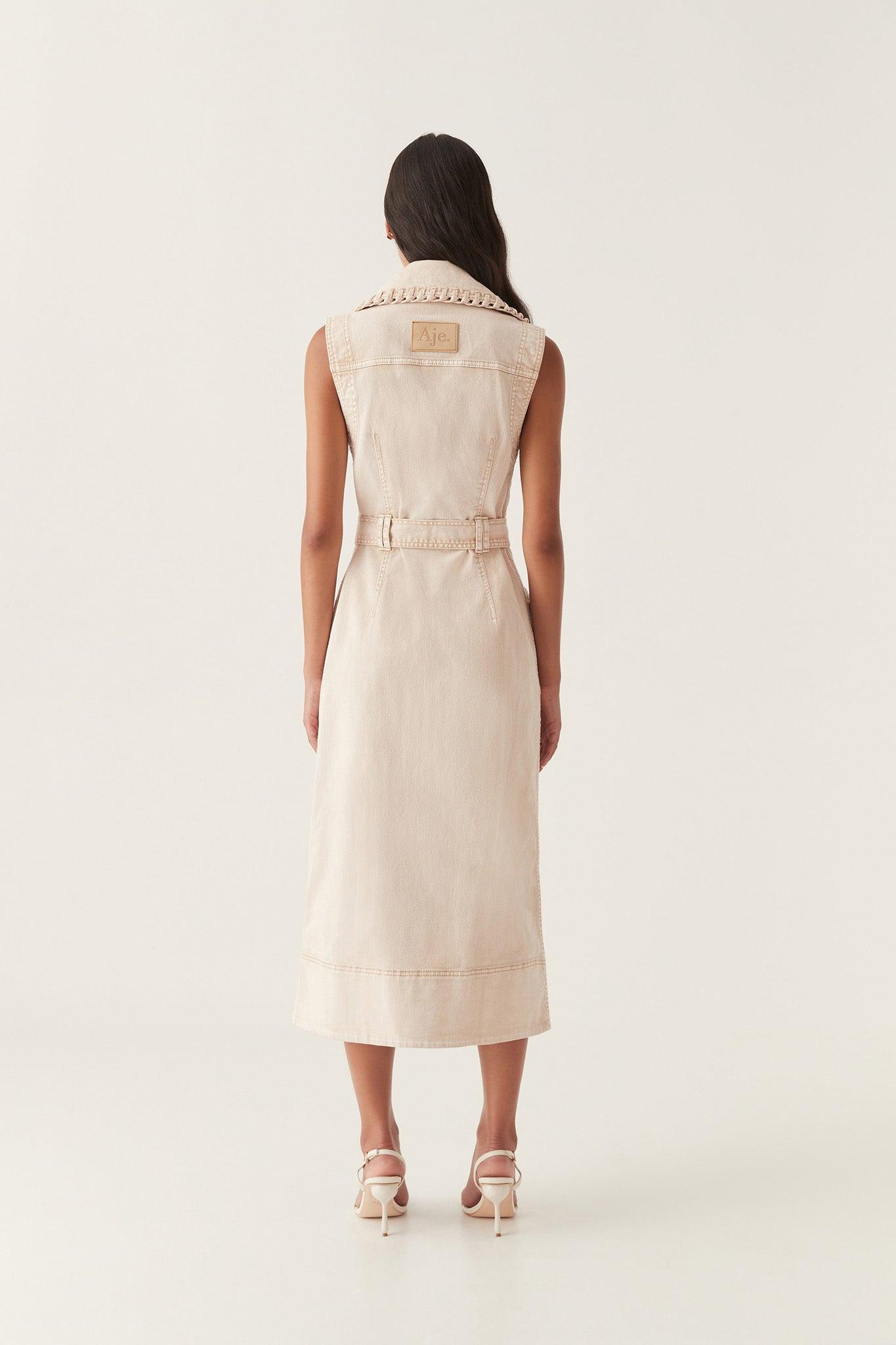 Lorah Denim Midi Dress Product Image