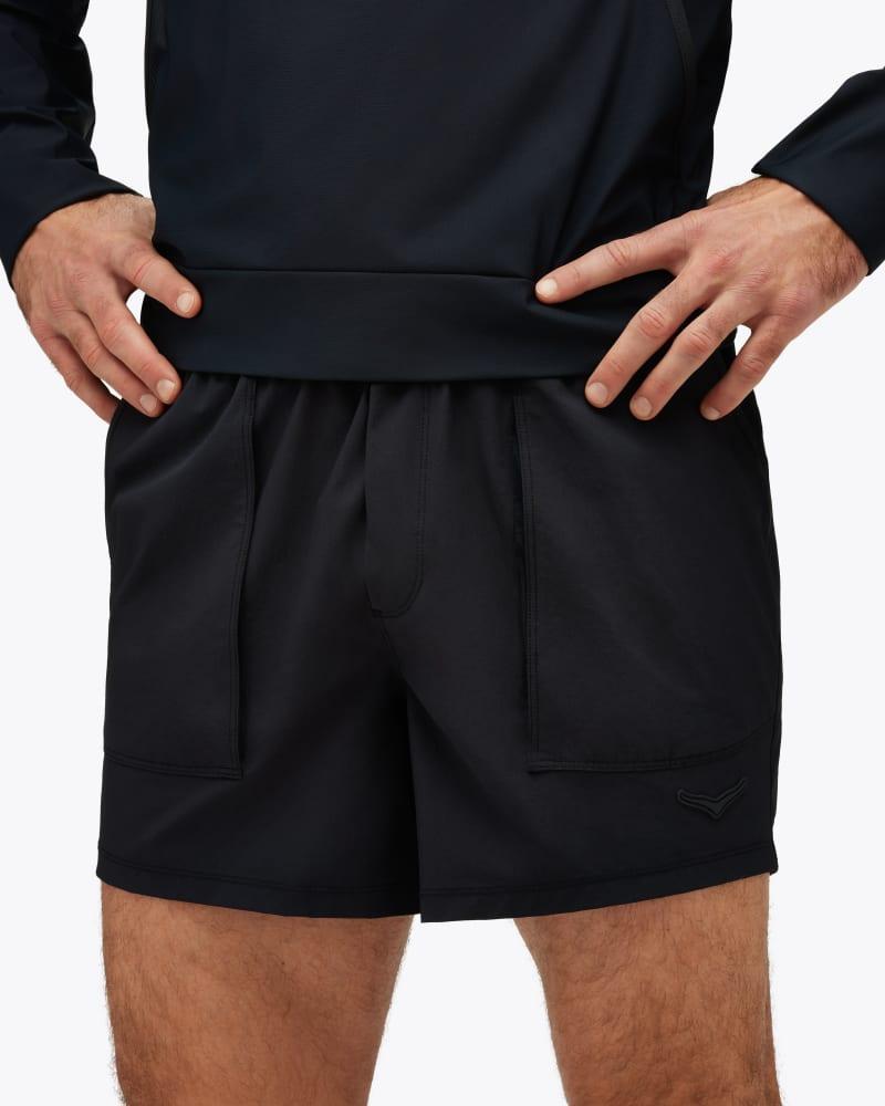 HOKA Mens Moabi River Short in Black, Size Large Product Image