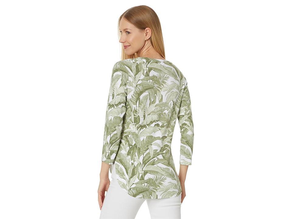 Tommy Bahama Ashby Isles Palma Toile Tee (Shaded Spruce) Women's Clothing Product Image