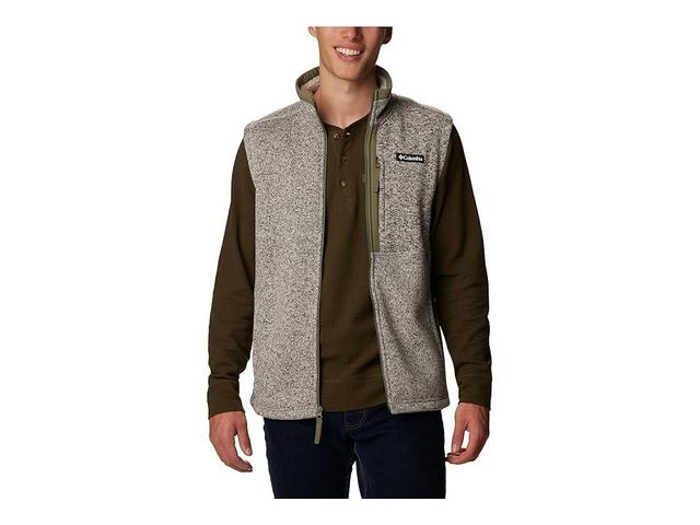 Columbia Sweater Weather Vest (Dark Stone Heather) Men's Clothing Product Image