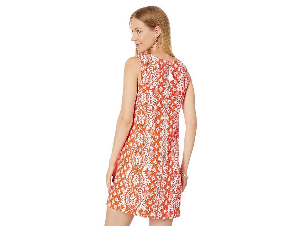 Lilly Pulitzer Edita Shift (Flamingo Feather Harbour View Engineered Dress) Women's Dress Product Image