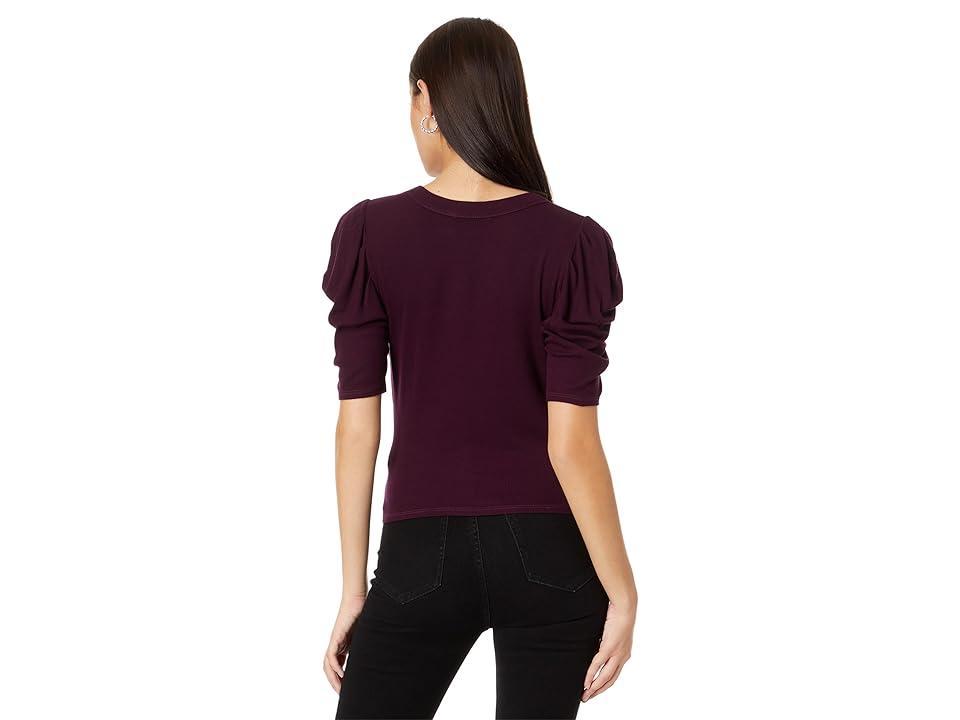 Michael Stars Andrea Pleat Sleeve Rib Top Product Image