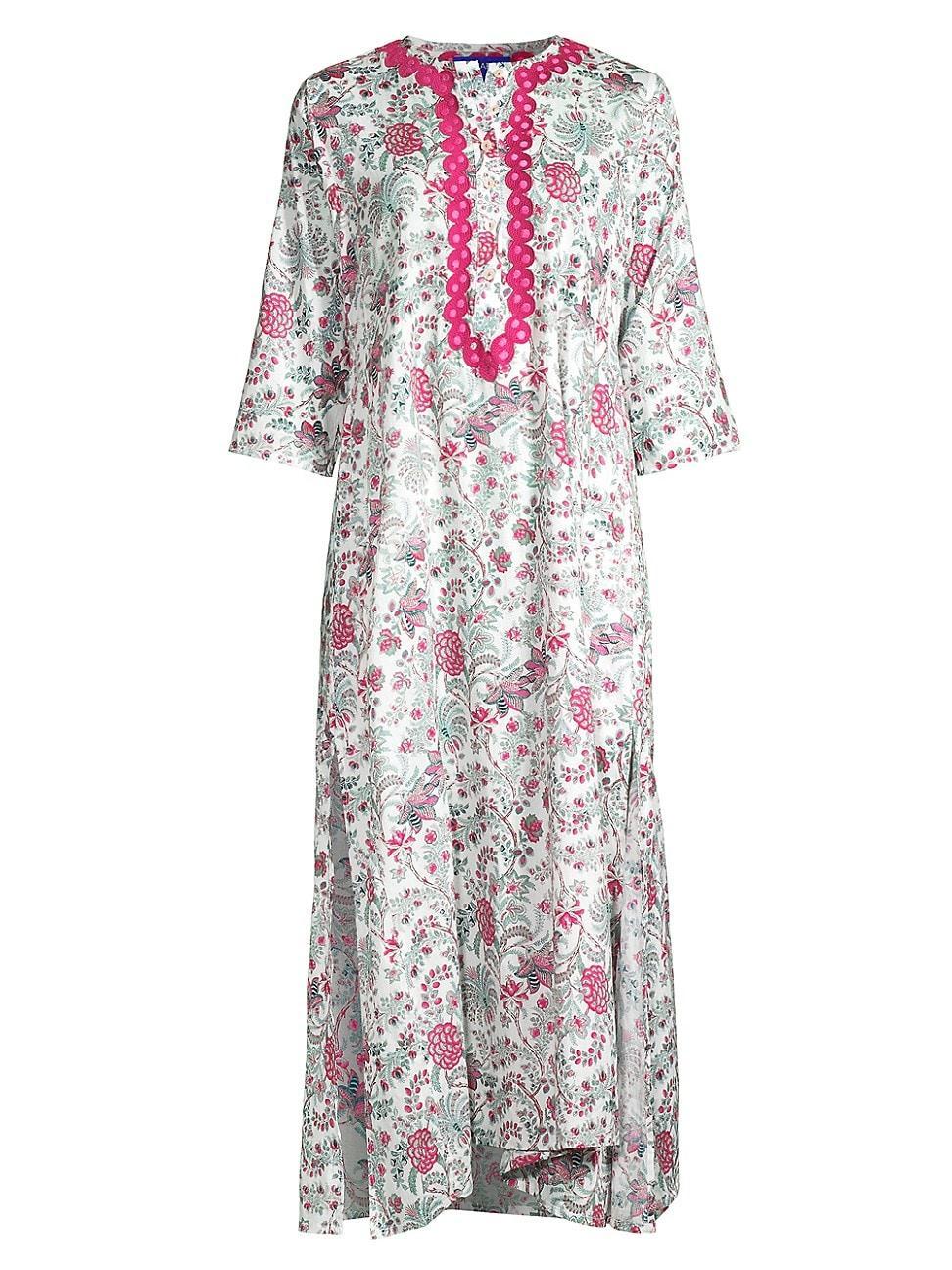 Womens Embroidered Cotton Tunic Product Image