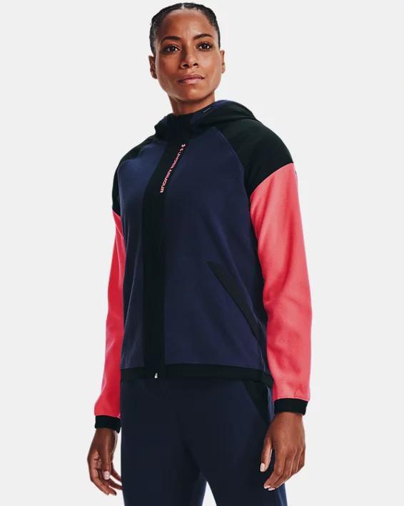 Womens UA RUSH Fleece Full-Zip Hoodie Product Image