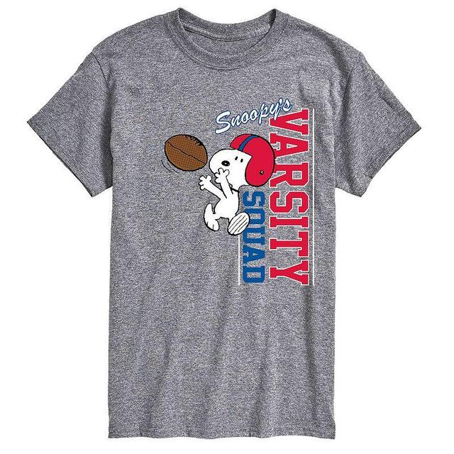 Big & Tall Peanuts Varsity Tee, Mens Product Image