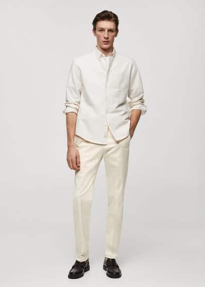 MANGO MAN - Slim fit chino trousers off whiteMen Product Image