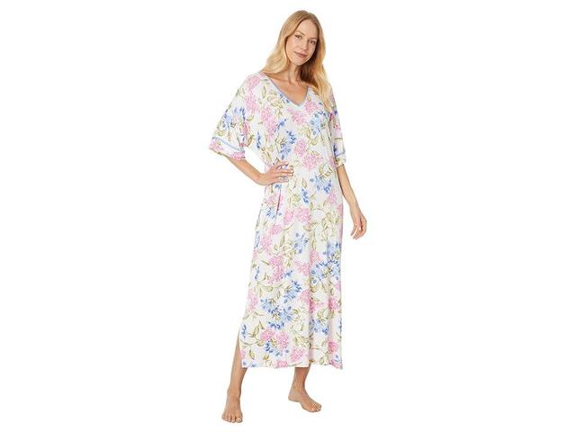 Tommy Bahama Floral Caftan (Cream Floral) Women's Pajama Product Image