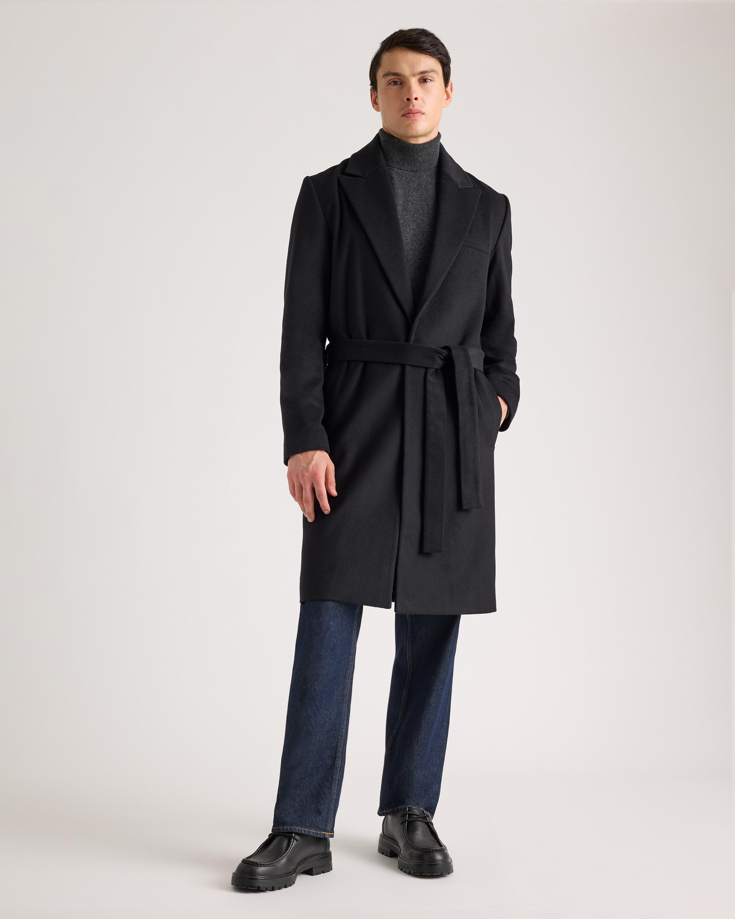 Italian Wool Belted Overcoat Product Image