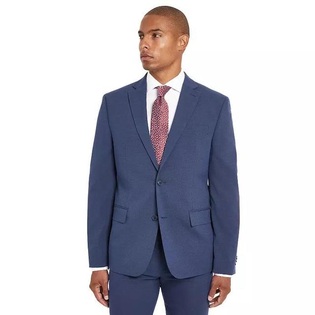 Mens Ben Sherman Stretch Slim-Fit Suit Jacket Blue Solid Product Image