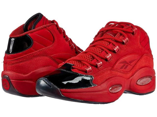 Reebok Lifestyle Question Mid Black) Men's Shoes Product Image