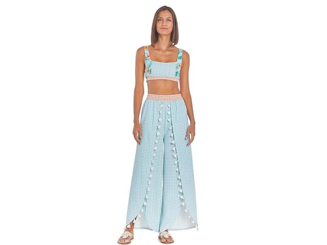 Cabana Life Tassel Palazzo Pants (Cayman) Women's Swimwear Product Image