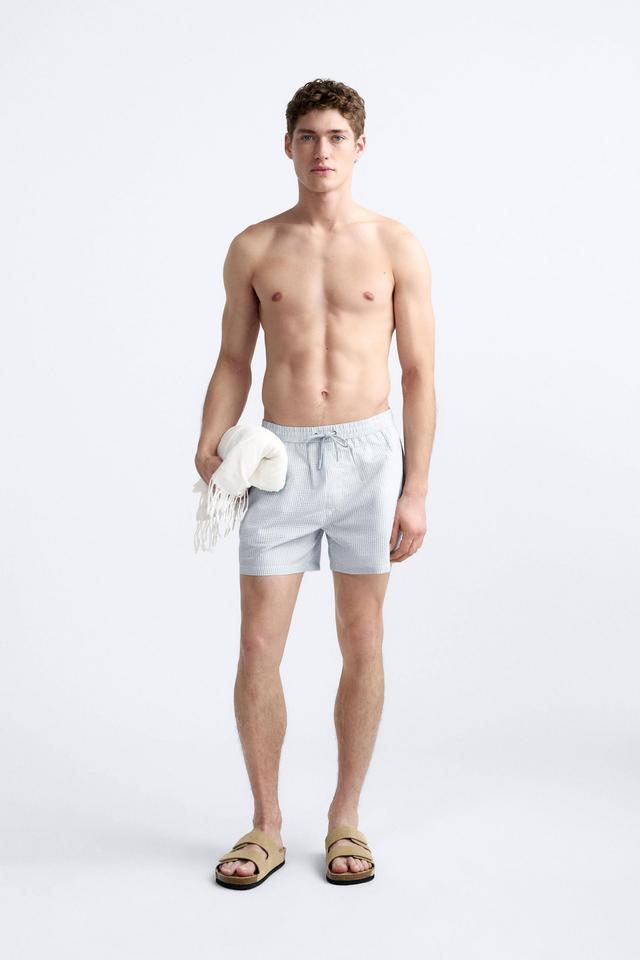 SEERSUCKER SWIMMING TRUNKS Product Image