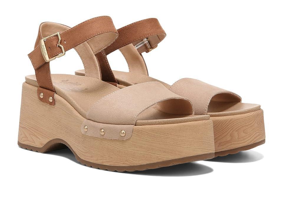 Dr. Scholls Dublin Womens Platform Sandals Brown Product Image