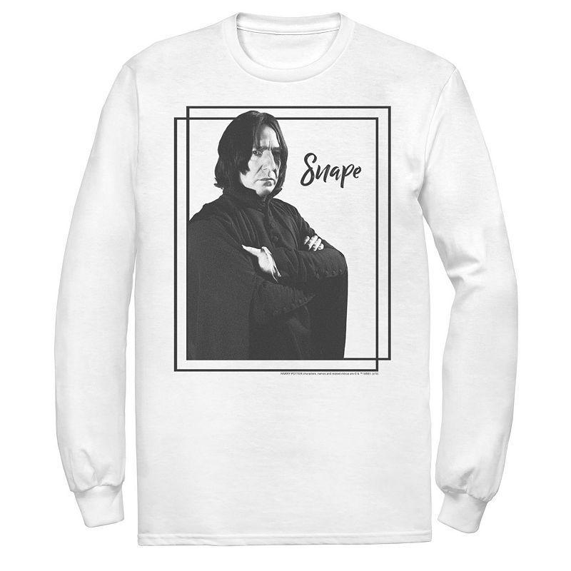 Mens Harry Potter Snape Simple Framed Portrait Long Sleeve Graphic Tee Product Image