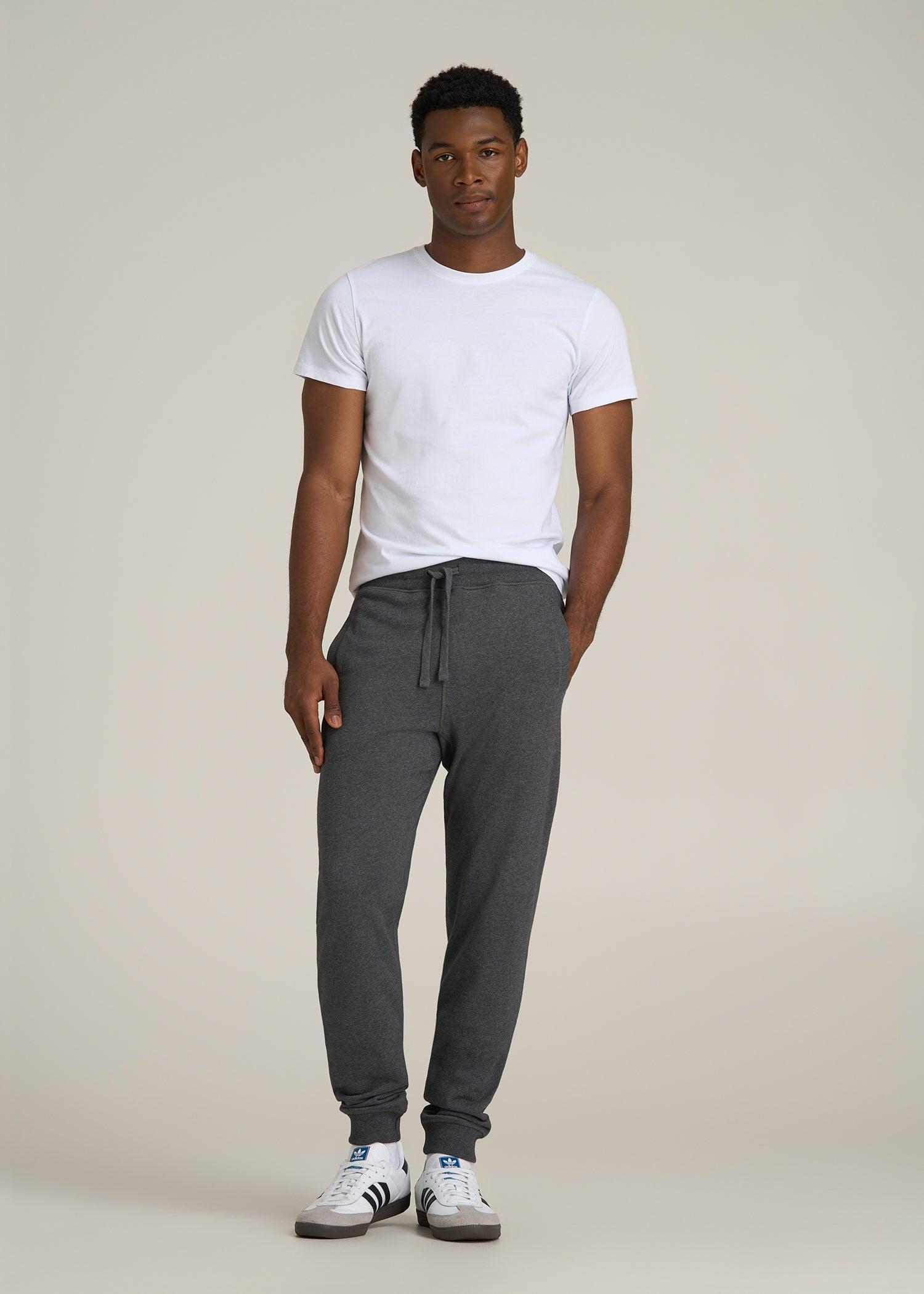 Wearever 2.0 French Terry Joggers for Tall Men in Charcoal Mix Male Product Image