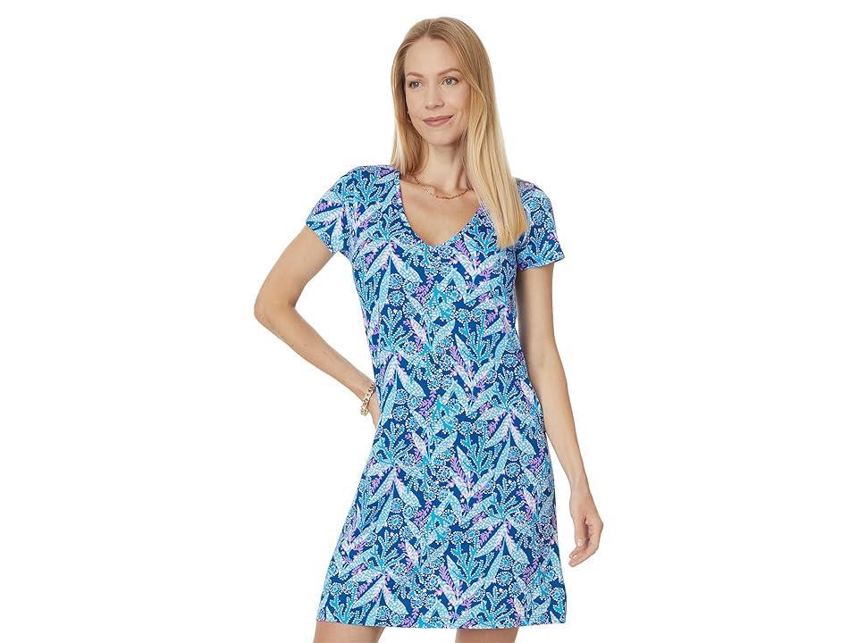 Lilly Pulitzer Etta Short Sleeve Dress (Barton Star Gazing) Women's Dress Product Image