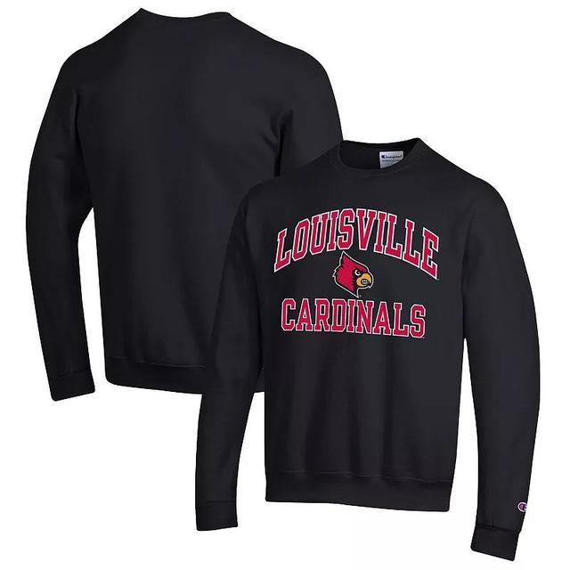 Mens Champion Louisville Cardinals High Motor Pullover Sweatshirt Product Image