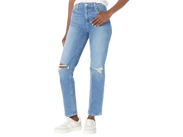 Paige Stella Straight in Reverb Destructed (Reverb Destructed) Women's Jeans Product Image