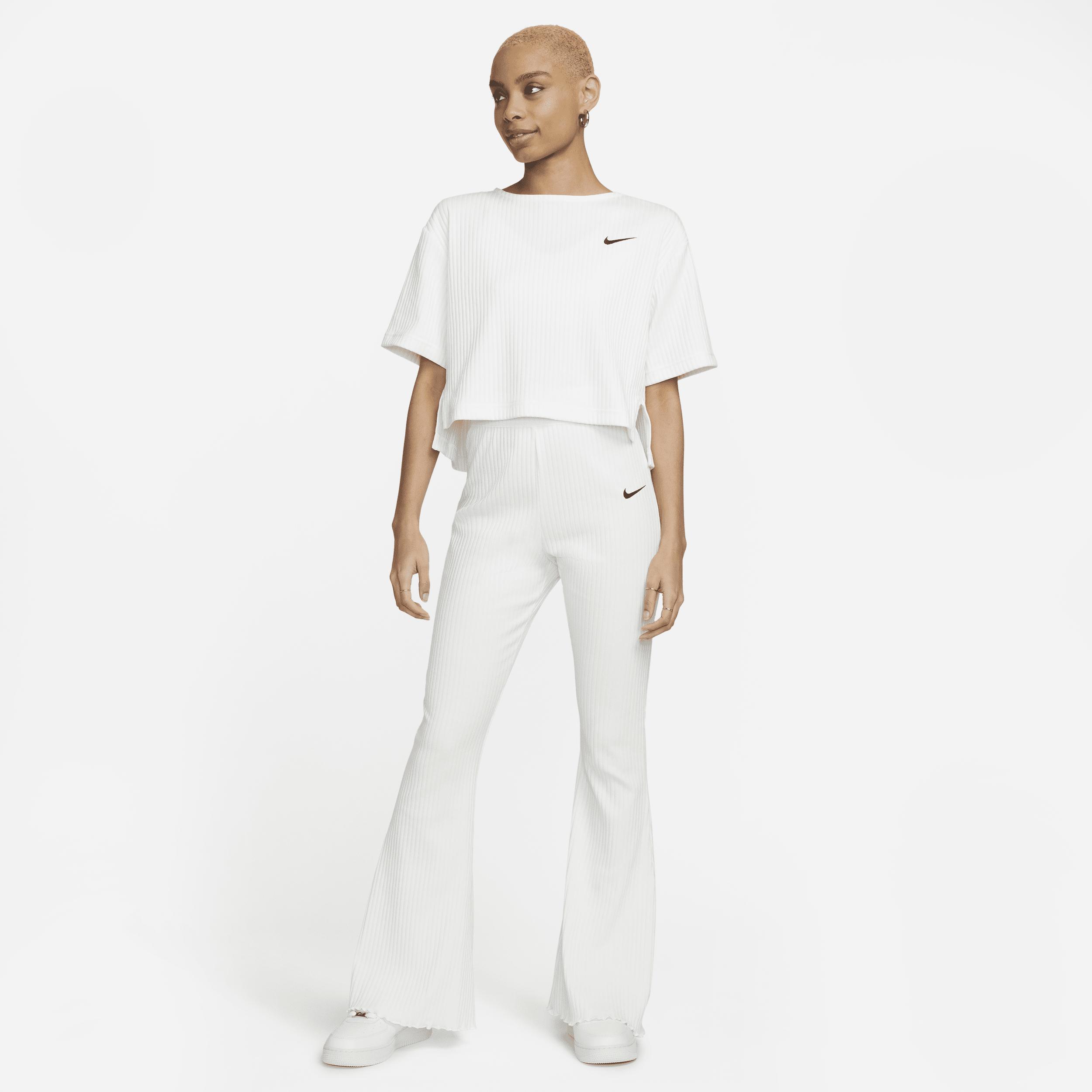 Women's Nike Sportswear High-Waisted Ribbed Jersey Flared Pants product image