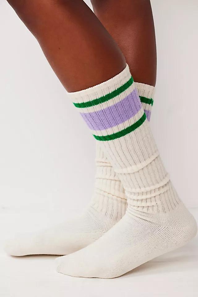 Retro Stripe Knee High Socks Product Image