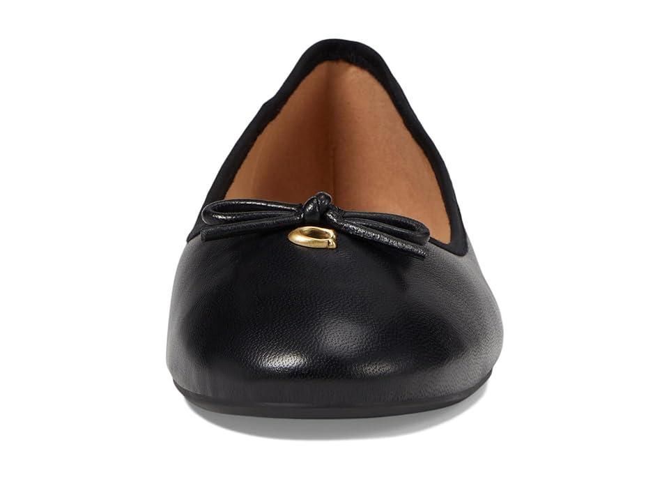 COACH Abigail Leather Ballet Flat Women's Flat Shoes Product Image